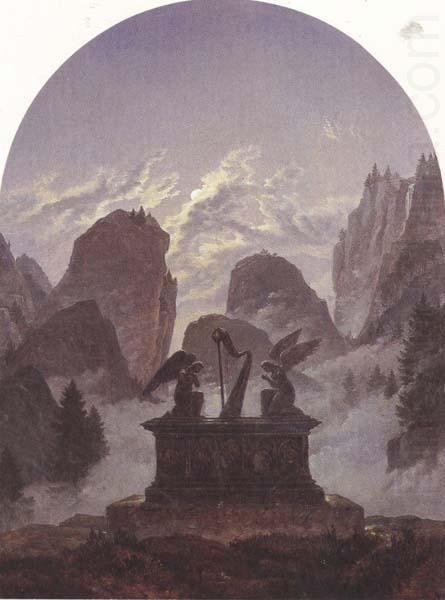 Carl Gustav Carus The Goethe Monument (mk45) china oil painting image